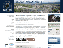 Tablet Screenshot of cityofpigeonforge.com